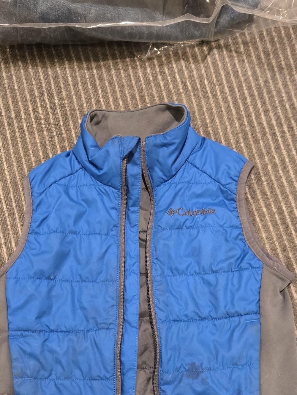 Columbia Kids Blue and Gray Puffer Vest
